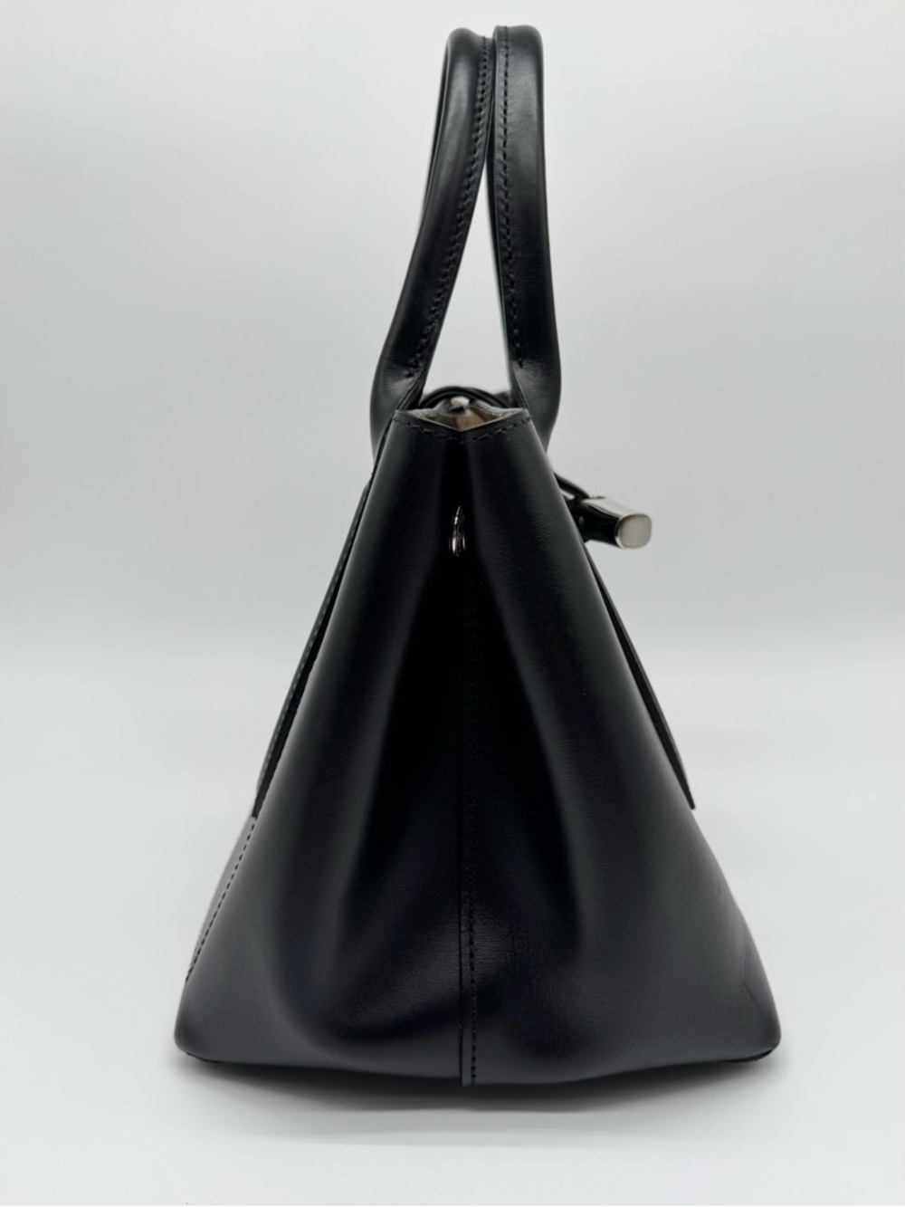 Longchamp Roseau Black Leather Handbag - Picture 2 of 12